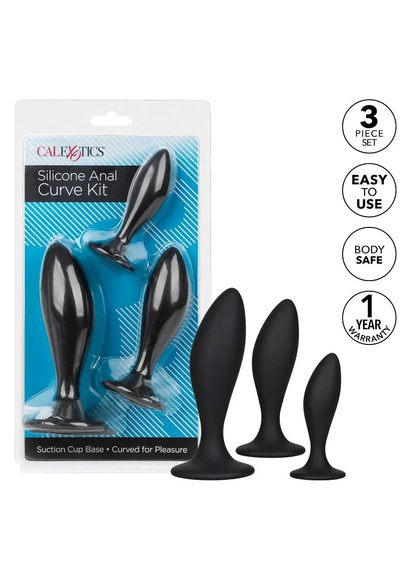 CalExoticsSiliconeAnalCurveKit4 @ Happytoys Sexshop: online sex shop for Feeling Happy & Easy 😊 the erotic store owned by a woman