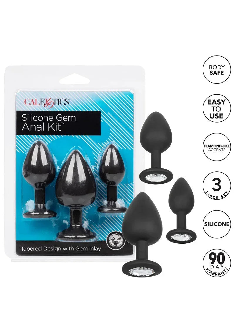 CalExoticsSiliconeGemAnalKit12 @ Happytoys Sexshop: online sex shop for Feeling Happy & Easy 😊 the erotic store owned by a woman