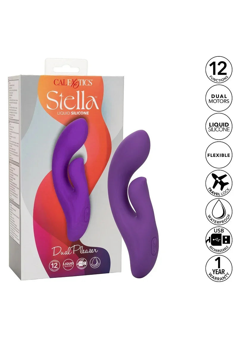 CalExoticsStellaLiquidSiliconeDualPleaser4 @ Happytoys Sexshop: online sex shop for Feeling Happy & Easy 😊 the erotic store owned by a woman