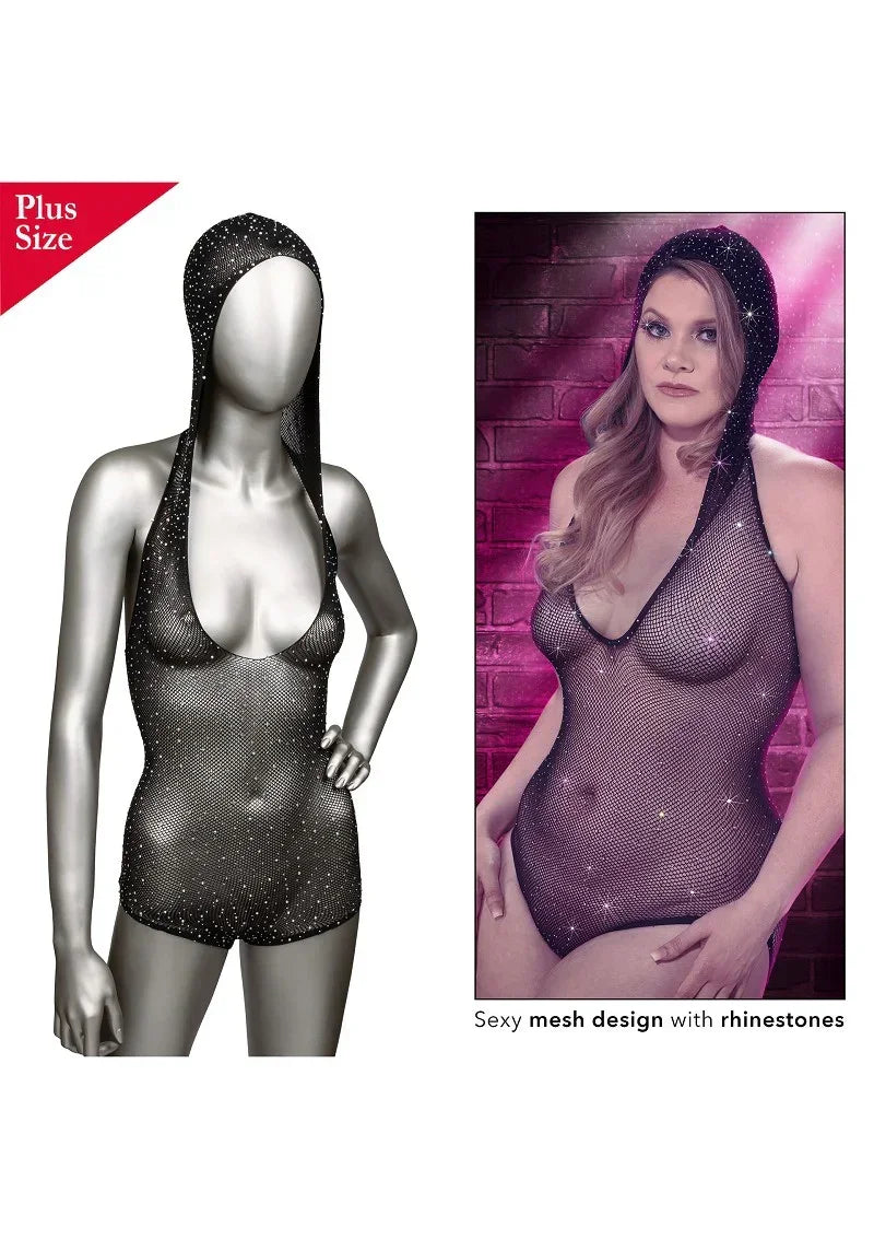 CalExotics_Radiance_Plus_Size_Hooded_Deep_V_Body_Suit_5 @ Happytoys Sexshop: online sex shop for Feeling Happy & Easy 😊 the erotic store owned by a woman