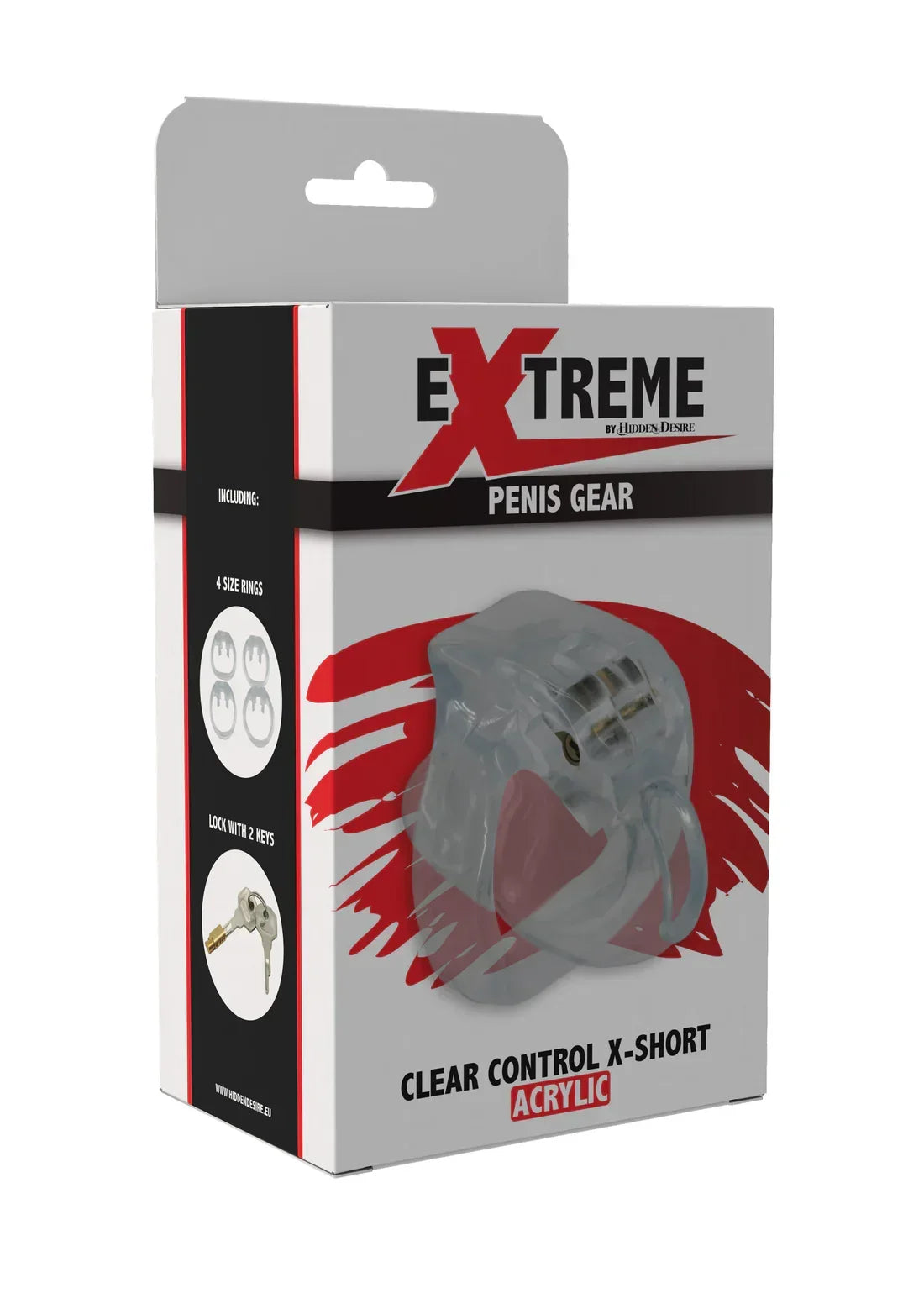 ClearControlCockCageX-ShortbyHiddenDesire2 @ Happytoys Sexshop: online sex shop for Feeling Happy & Easy 😊 the erotic store owned by a woman