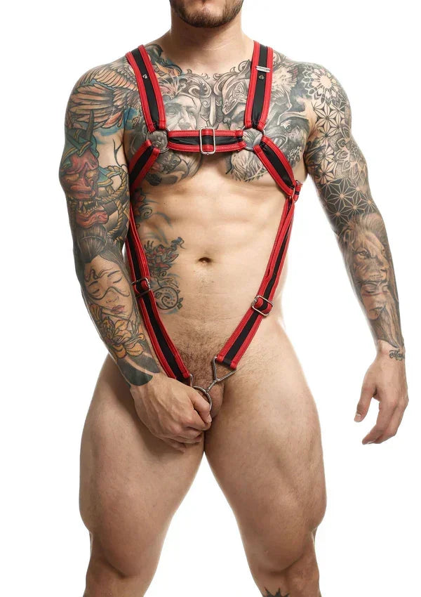 DNGEONCrossCockringHarnessbyMOB6 @ Happytoys Sexshop: online sex shop for Feeling Happy & Easy 😊 the erotic store owned by a woman