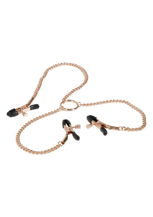 DeEnticeTripleIntimateClampszijneensetvandriedesignerklemmenmetzachteencomfortabelekussentjes1 @ Happytoys Sexshop: online sex shop for Feeling Happy & Easy 😊 the erotic store owned by a woman