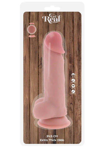 DeluxeDualDensityThickDildoTPE34.5cmbyToyJoy2 @ Happytoys Sexshop: online sex shop for Feeling Happy & Easy 😊 the erotic store owned by a woman