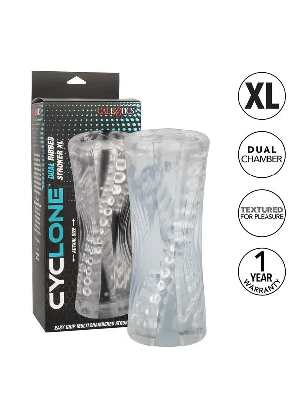 DualRibbedStrokerXLbyCalExotics4 @ Happytoys Sexshop: online sex shop for Feeling Happy & Easy 😊 the erotic store owned by a woman