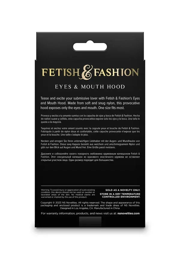 Eyes_MouthHoodblackbyNSNovelties2 @ Happytoys Sexshop: online sex shop for Feeling Happy & Easy 😊 the erotic store owned by a woman