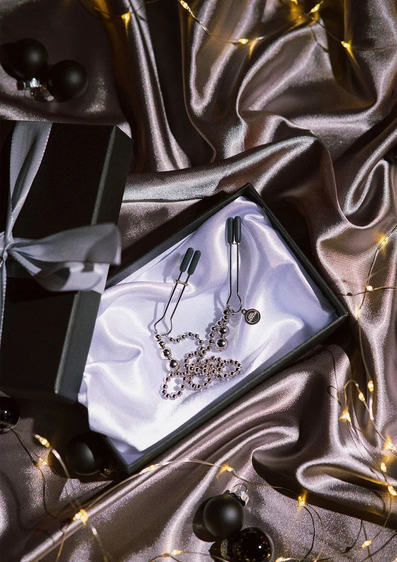 FiftyShadesDarkerAtMyMercyBeadedChainNippleClamps7 @ Happytoys Sexshop: online sex shop for Feeling Happy & Easy 😊 the erotic store owned by a woman