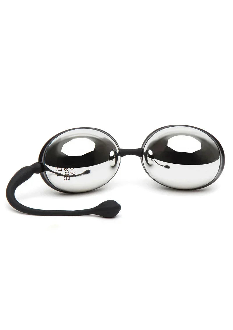 FiftyShadesofGreyInnerGoddessSilverJiggleBalls67g1 @ Happytoys Sexshop: online sex shop for Feeling Happy & Easy 😊 the erotic store owned by a woman