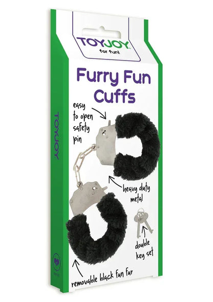 Furry_Fun_Cuffs_by_ToyJoy_black_2 @ Happytoys Sexshop: online sex shop for Feeling Happy & Easy 😊 the erotic store owned by a woman