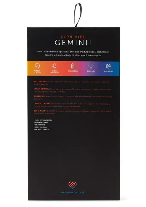 GeminiiXLR8VibratorbyNuSensuelle6 @ Happytoys Sexshop: online sex shop for Feeling Happy & Easy 😊 the erotic store owned by a woman