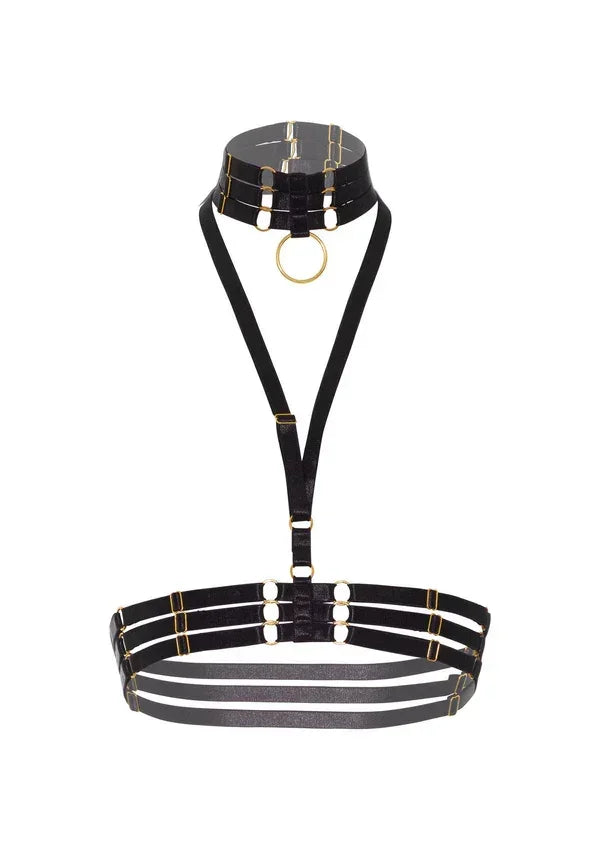 HalterHarnessPlusO-RingCollarbyKinkyDiva3 @ Happytoys Sexshop: online sex shop for Feeling Happy & Easy 😊 the erotic store owned by a woman