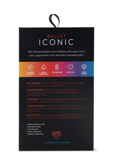 IconicBulletbyNuSensuelle12 @ Happytoys Sexshop: online sex shop for Feeling Happy & Easy 😊 the erotic store owned by a woman