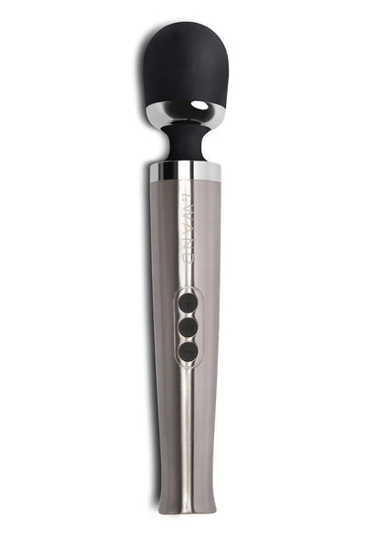 LeWandDieCastRechargeableVibratingMassager_silver_1 @ Happytoys Sexshop: online sex shop for Feeling Happy & Easy 😊 the erotic store owned by a woman