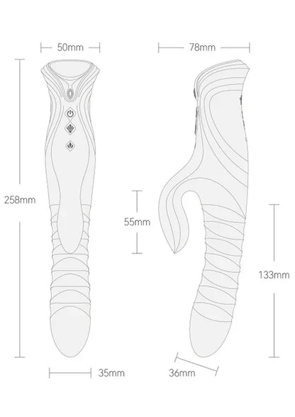 Mose2RabbitThruster_HeatingbyZalo6 @ Happytoys Sexshop: online sex shop for Feeling Happy & Easy 😊 the erotic store owned by a woman