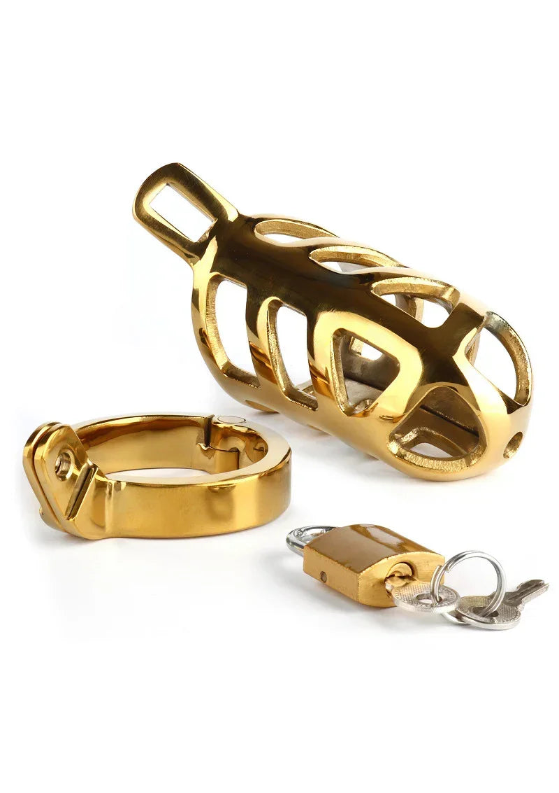 Mr-Steel-Brutal-Chastity-Cage-Gold-Happytoys-Sexshop-Toys-for-Feeling-Happy-Easy-6311 @ Happytoys Sexshop: online sex shop for Feeling Happy & Easy 😊 the erotic store owned by a woman