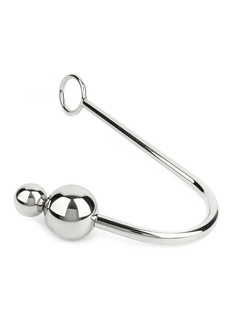 Mr.SteelAnalHookDoubleBalls25_40mm1 @ Happytoys Sexshop: online sex shop for Feeling Happy & Easy 😊 the erotic store owned by a woman