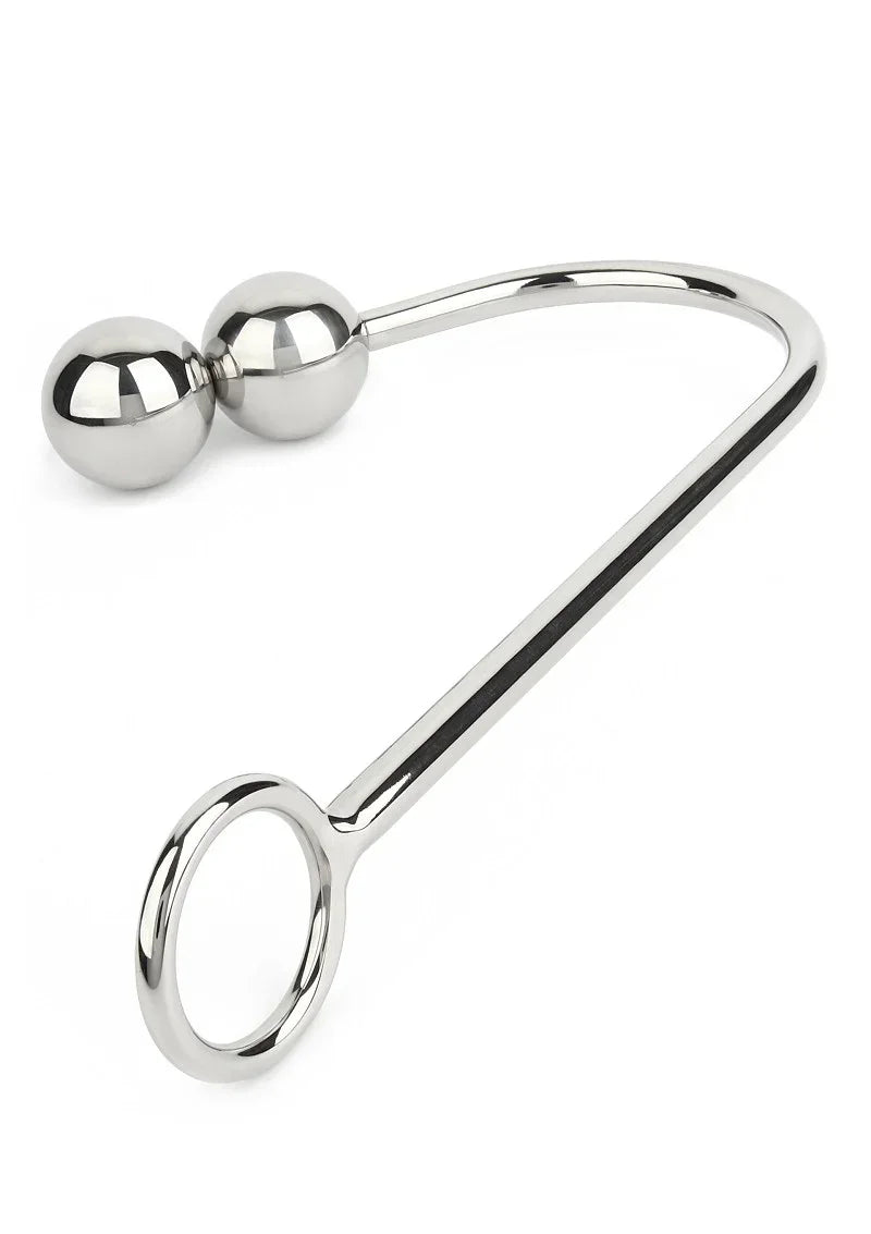 Mr.SteelAnalHookDoubleBalls40_40mm3 @ Happytoys Sexshop: online sex shop for Feeling Happy & Easy 😊 the erotic store owned by a woman