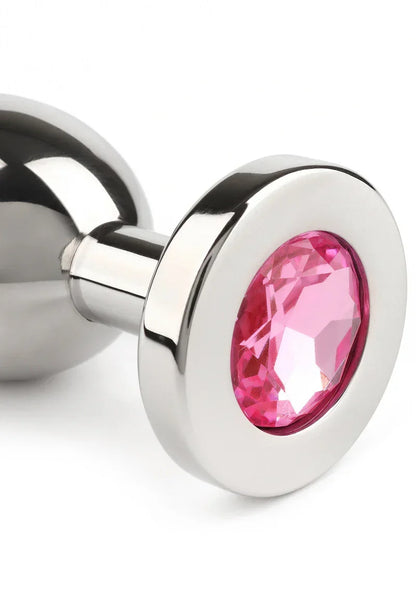 Mr.SteelJewledButtPlugMedium_Pink_4 @ Happytoys Sexshop: online sex shop for Feeling Happy & Easy 😊 the erotic store owned by a woman
