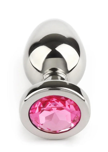 Mr.SteelJewledButtPlugSmall_Pink_3 @ Happytoys Sexshop: online sex shop for Feeling Happy & Easy 😊 the erotic store owned by a woman