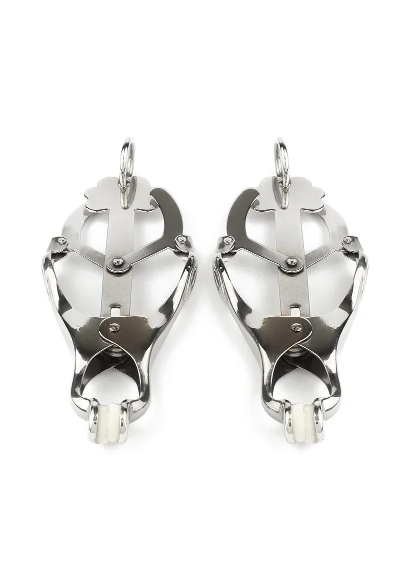 Mr.SteelSqueezerNippleClampsWRing3 @ Happytoys Sexshop: online sex shop for Feeling Happy & Easy 😊 the erotic store owned by a woman