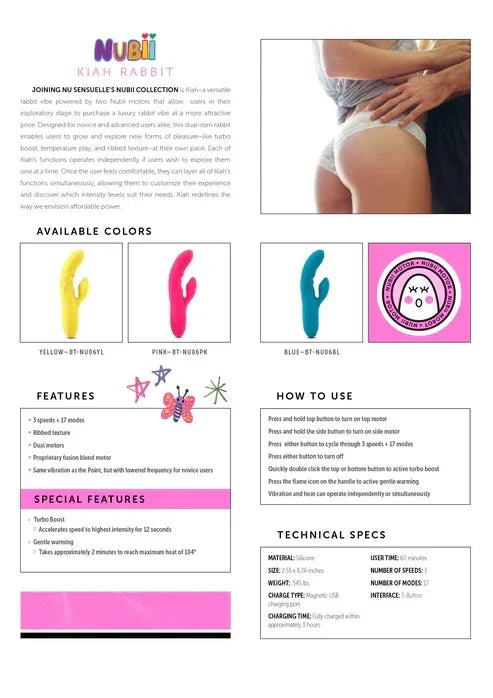 NubiiKiahRabbit12 @ Happytoys Sexshop: online sex shop for Feeling Happy & Easy 😊 the erotic store owned by a woman