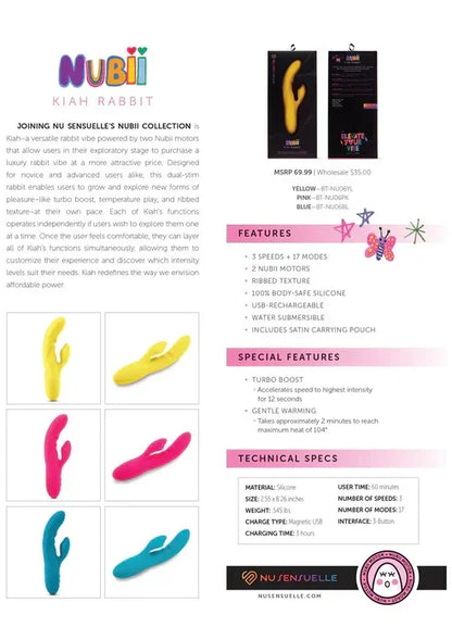 NubiiKiahRabbit5 @ Happytoys Sexshop: online sex shop for Feeling Happy & Easy 😊 the erotic store owned by a woman