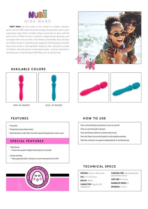 NubiiMikaWandbyNuSensuelle16 @ Happytoys Sexshop: online sex shop for Feeling Happy & Easy 😊 the erotic store owned by a woman