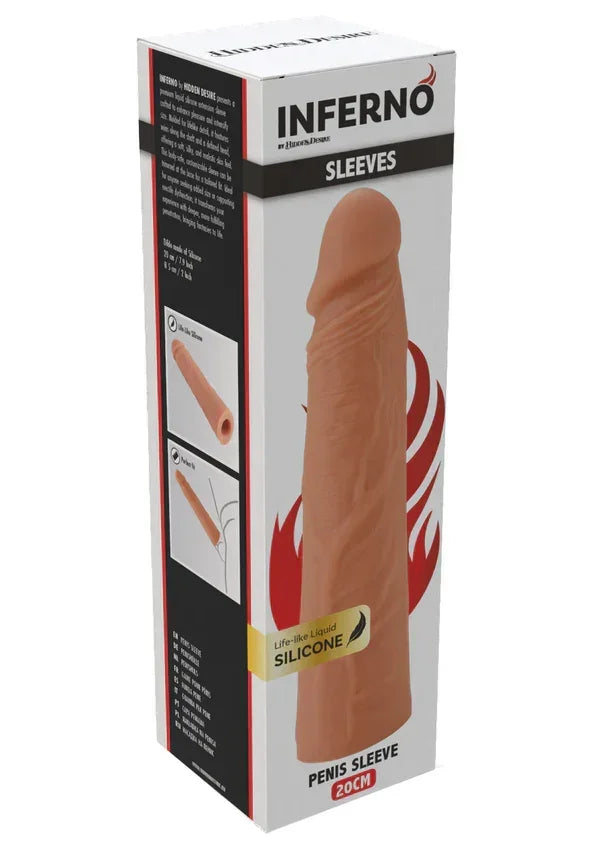 PenisSleeveLiquidSilicone20cmbyHiddenDesire2 @ Happytoys Sexshop: online sex shop for Feeling Happy & Easy 😊 the erotic store owned by a woman