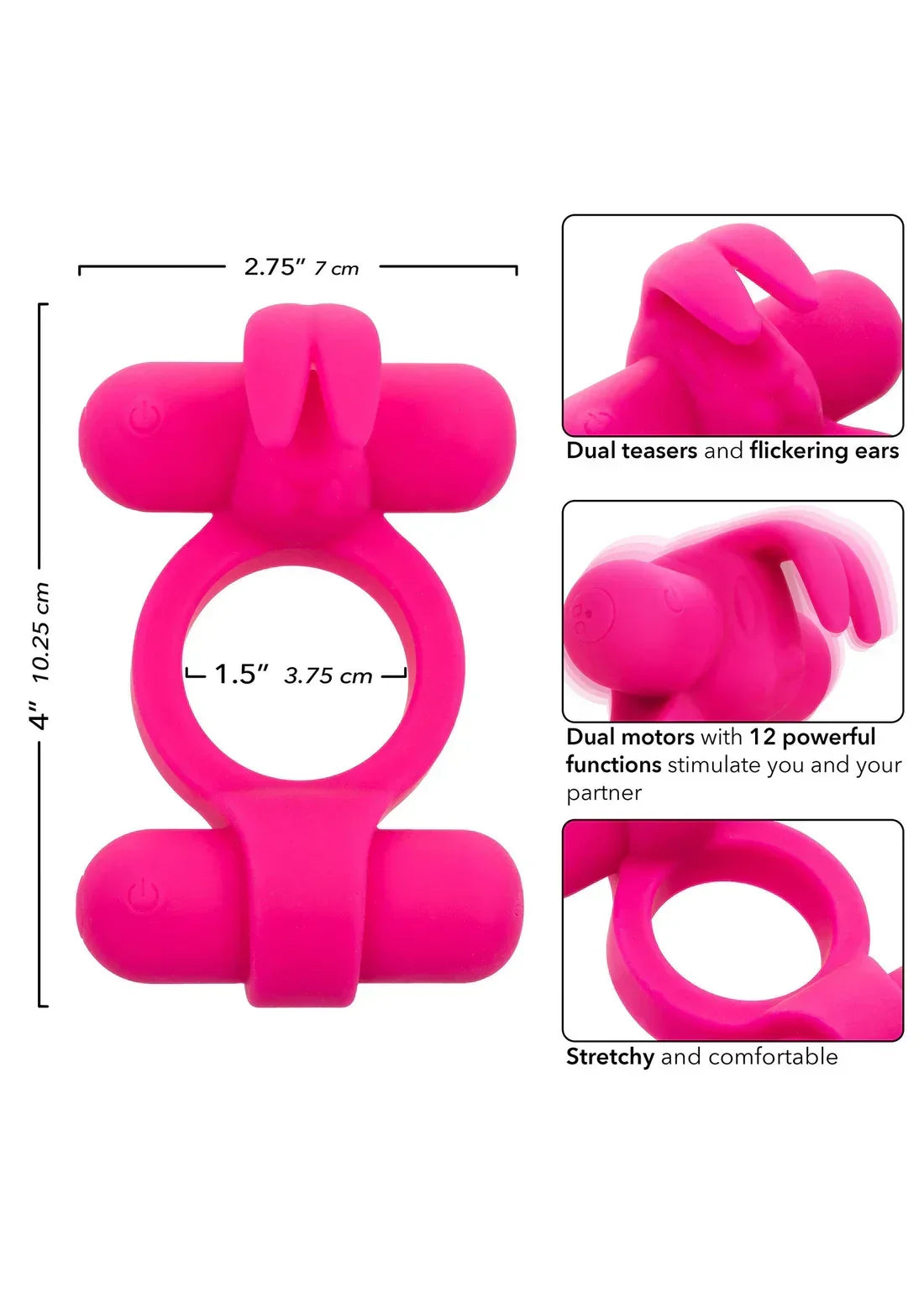 RechargeableRockinRabbitbyCalExotics3 @ Happytoys Sexshop: online sex shop for Feeling Happy & Easy 😊 the erotic store owned by a woman