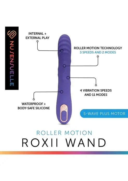 RoxiiRollerMotionWandbyNuSensuelle5 @ Happytoys Sexshop: online sex shop for Feeling Happy & Easy 😊 the erotic store owned by a woman