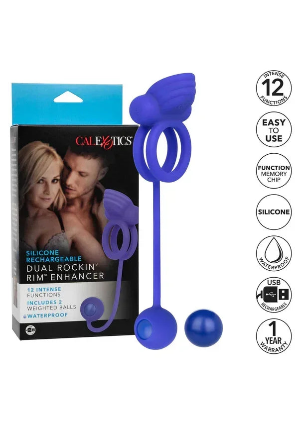 Silicone_Rechargeable_Dual_Rockin_Rim_Enhancer_by_CalExotics_4 @ Happytoys Sexshop: online sex shop for Feeling Happy & Easy 😊 the erotic store owned by a woman