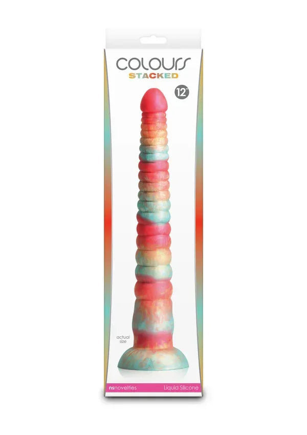 Stacked12inchDildobyNSNovelties5 @ Happytoys Sexshop: online sex shop for Feeling Happy & Easy 😊 the erotic store owned by a woman
