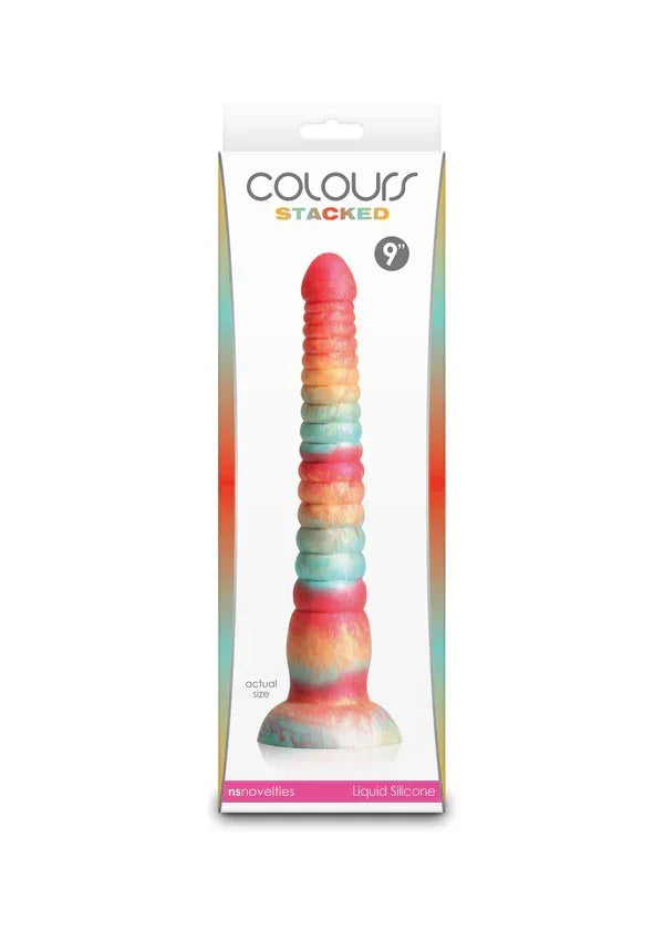 Stacked9inchDildoRedbyNSNovelties4 @ Happytoys Sexshop: online sex shop for Feeling Happy & Easy 😊 the erotic store owned by a woman