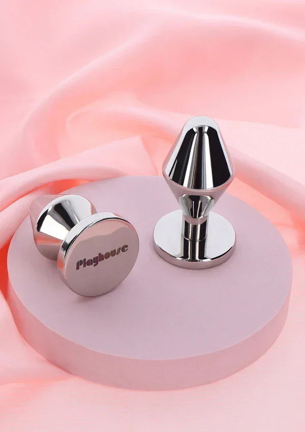 SteelPleasureMassiveSteelButtPlug-MbyPlayhouse9 @ Happytoys Sexshop: online sex shop for Feeling Happy & Easy 😊 the erotic store owned by a woman