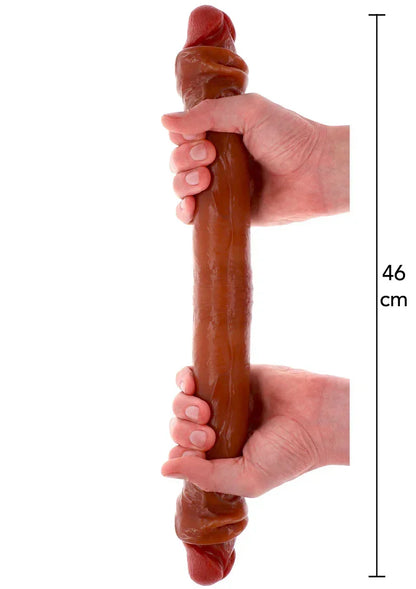 ToyJoyGetRealSiliconeForeskinDoubleDong46cm1 @ Happytoys Sexshop: online sex shop for Feeling Happy & Easy 😊 the erotic store owned by a woman