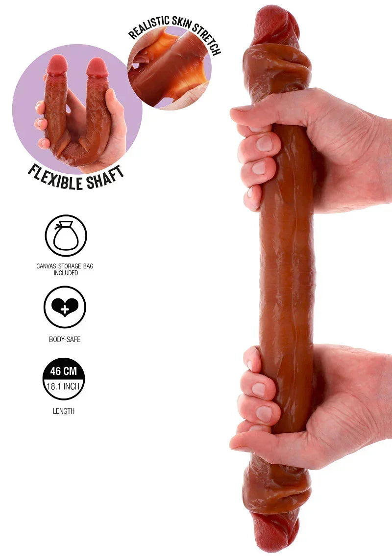 ToyJoyGetRealSiliconeForeskinDoubleDong46cm7 @ Happytoys Sexshop: online sex shop for Feeling Happy & Easy 😊 the erotic store owned by a woman