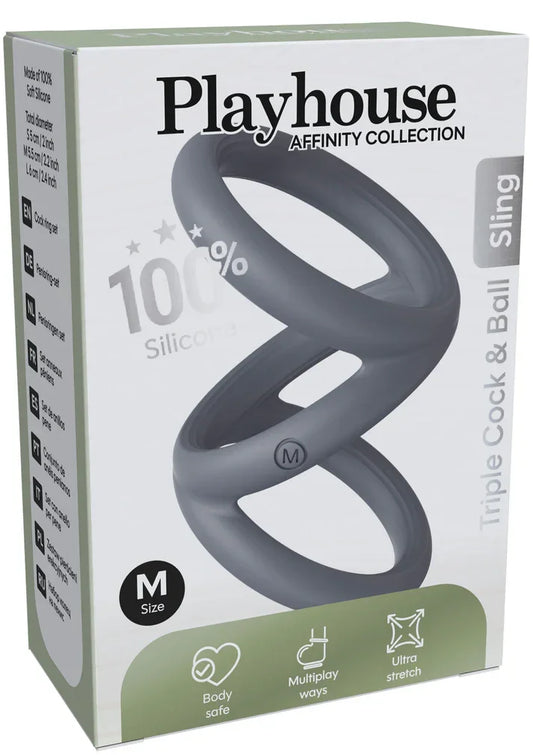 TripleCock_BallSlingMediumbyPlayhouseAffinity2 @ Happytoys Sexshop: online sex shop for Feeling Happy & Easy 😊 the erotic store owned by a woman