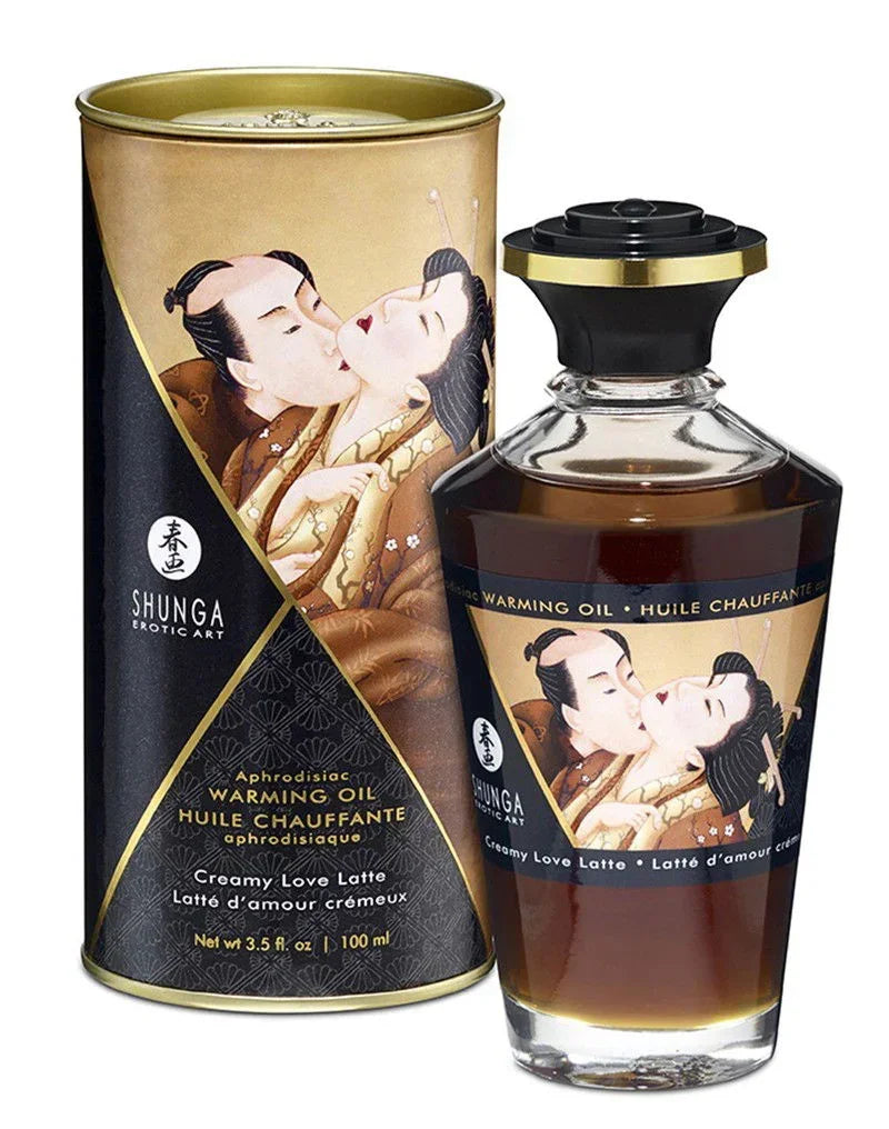 shunga-warming-oil-creamy-latte-100-ml_01_5141098c-507d-47e9-ac53-f7a12aee0520 @ Happytoys Sexshop: online sex shop for Feeling Happy & Easy 😊 the erotic store owned by a woman
